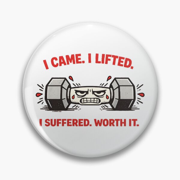Item preview, I Came I Lifted I Suffered Funny Gym Dark Humor Workout Shirt designed and sold by DriftInkHaven.