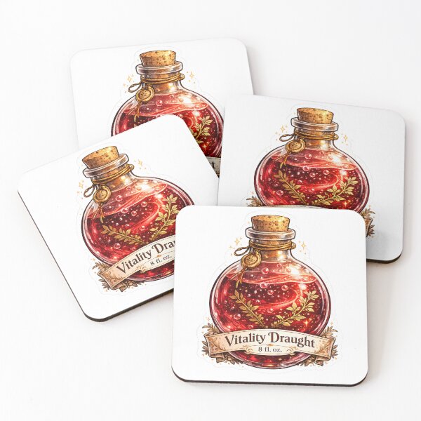 Item preview, Vitality Draught Health Potion designed and sold by INKBORN FORGE.