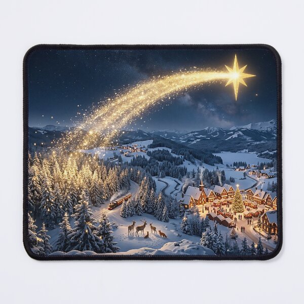 Item preview, The Christmas Star Over Snowy Villages designed and sold by acceleratorhams.
