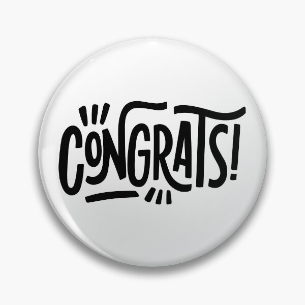 Item preview, Trendy Congrats Minimal Text Design designed and sold by Johnny Holiday.