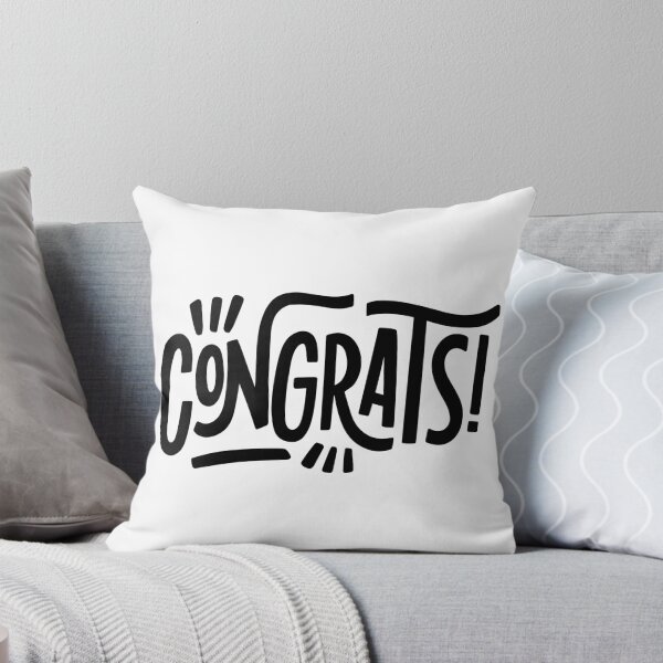 Item preview, Trendy Congrats Minimal Text Design designed and sold by Johnny Holiday.