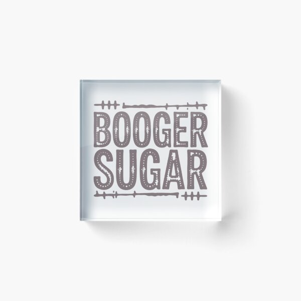 Item preview, Booger Sugar – Funny Retro Distressed Text Design designed and sold by MerchlyMike.