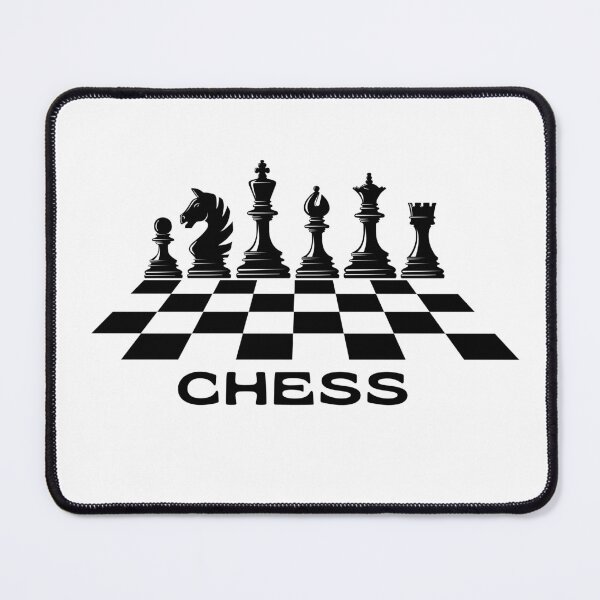 Item preview, Minimalist Perspective Chess Board Grid Pattern and Pieces designed and sold by LoudVictory.