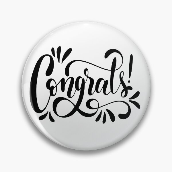 Item preview, Congrats Typography Modern Celebration Design designed and sold by Johnny Holiday.