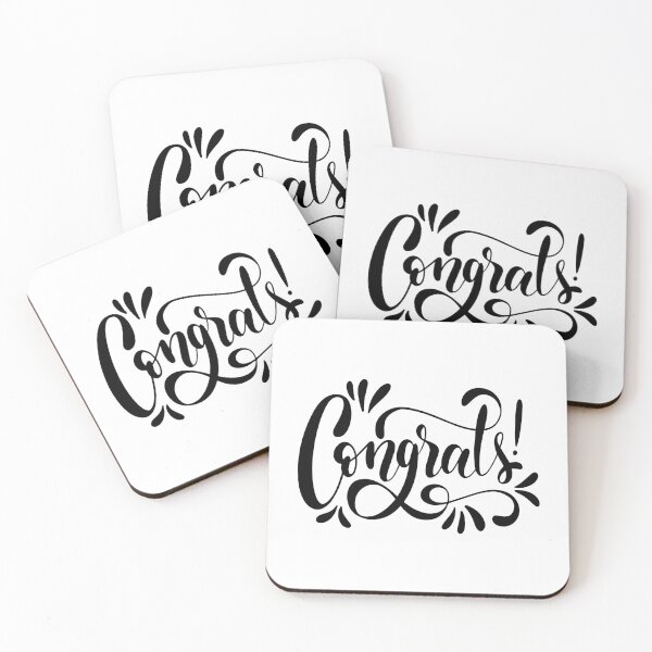 Item preview, Congrats Typography Modern Celebration Design designed and sold by Johnny Holiday.