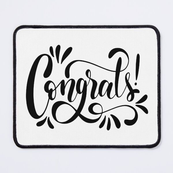 Item preview, Congrats Typography Modern Celebration Design designed and sold by Johnny Holiday.