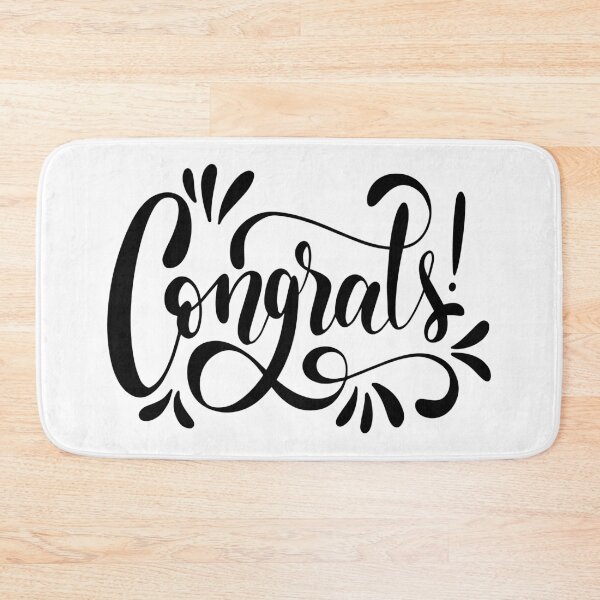 Item preview, Congrats Typography Modern Celebration Design designed and sold by Johnny Holiday.