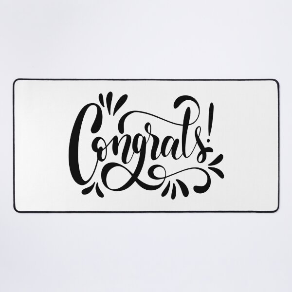 Item preview, Congrats Typography Modern Celebration Design designed and sold by Johnny Holiday.