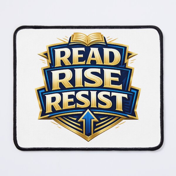 Item preview, Read Rise Resist Social Justice Typography Design designed and sold by ArtsyExplorer.