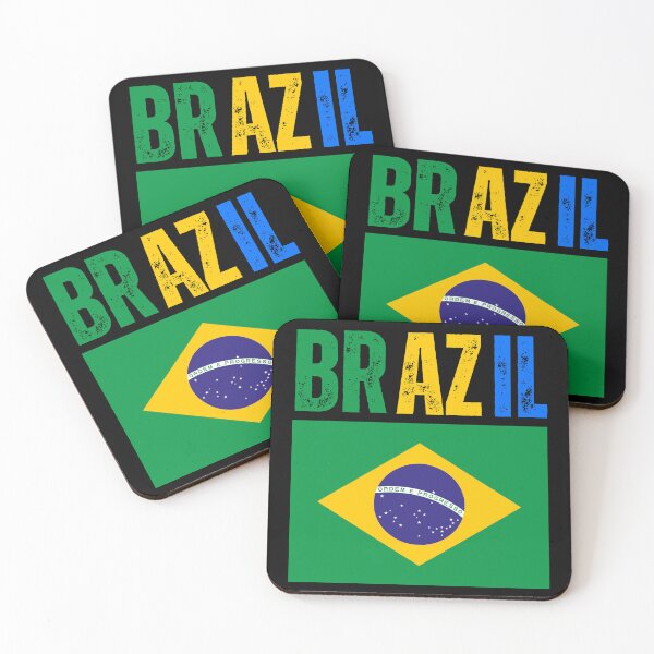 Item preview, Brazil Retro Flag Colors Minimalist Design designed and sold by Karim-Karem.