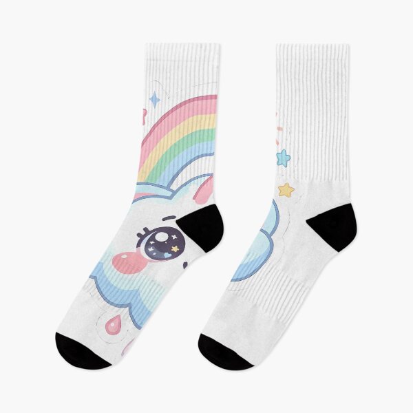Item preview, Cute Kawaii Rainbow Cloud Pastel Chibi Sticker Art designed and sold by LYZ7VANI.