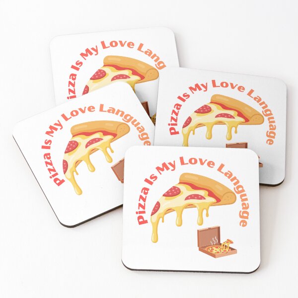 Item preview, Pizza Is My Love Language Funny Retro Food Quote designed and sold by VersaStyles.