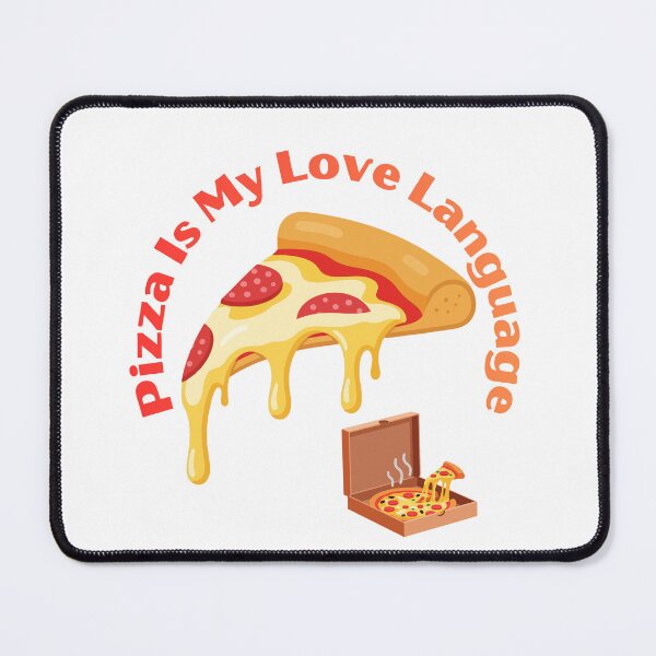 Item preview, Pizza Is My Love Language Funny Retro Food Quote designed and sold by VersaStyles.