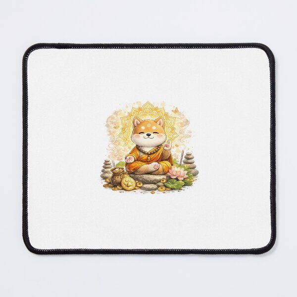Item preview, A meditating Shiba Inu surrounded by a mandala designed and sold by Klrshop.