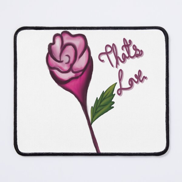 Item preview, Stylized Mauve Rose with Lettering designed and sold by Senorona.
