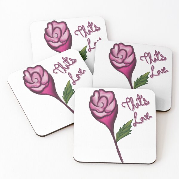 Item preview, Stylized Mauve Rose with Lettering designed and sold by Senorona.