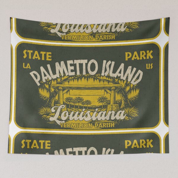 Item preview, Palmetto Island State Park, Vermilion Parish, Louisiana, badge design designed and sold by Wanderful-roads.