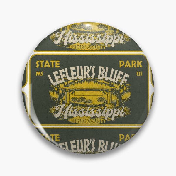 Item preview, LeFleur's Bluff State Park, Hinds County, Mississippi, badge design designed and sold by Wanderful-roads.