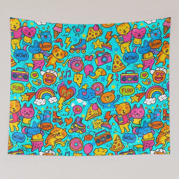 Item preview, Pop Art Landscapes Merging Reality Fantasy Artistic Expression designed and sold by ART ATTACK ZONE.