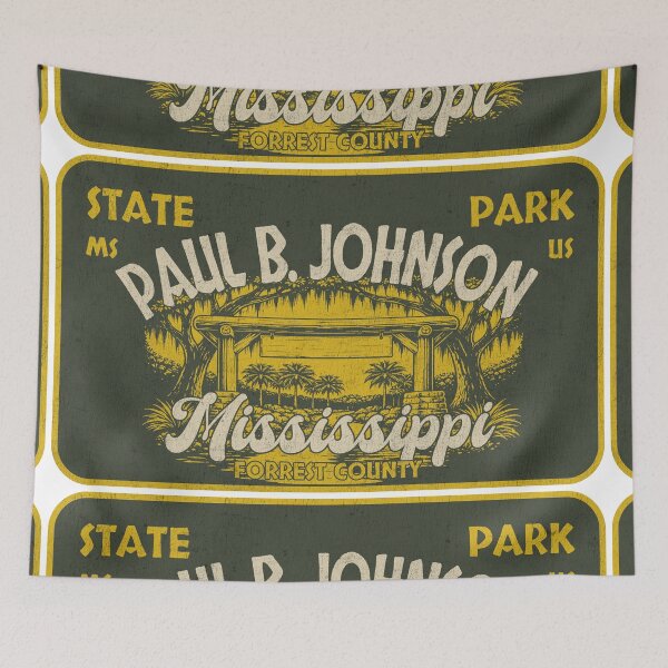 Item preview, Paul B. Johnson State Park, Forrest County, Mississippi, badge design designed and sold by Wanderful-roads.