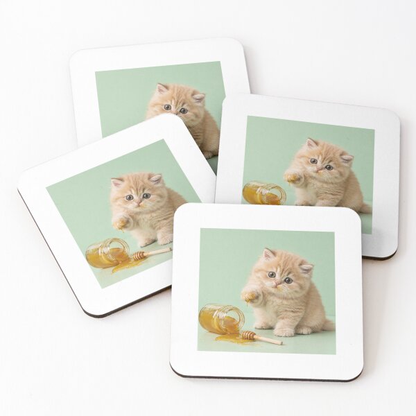 Item preview, Tiny Kitten Discovers Honey designed and sold by LovelyCatGalaxy.