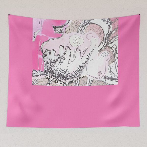 Item preview, Kitty Playing with The Sun (Drawing by ACCI) designed and sold by VanyssaGraphics.