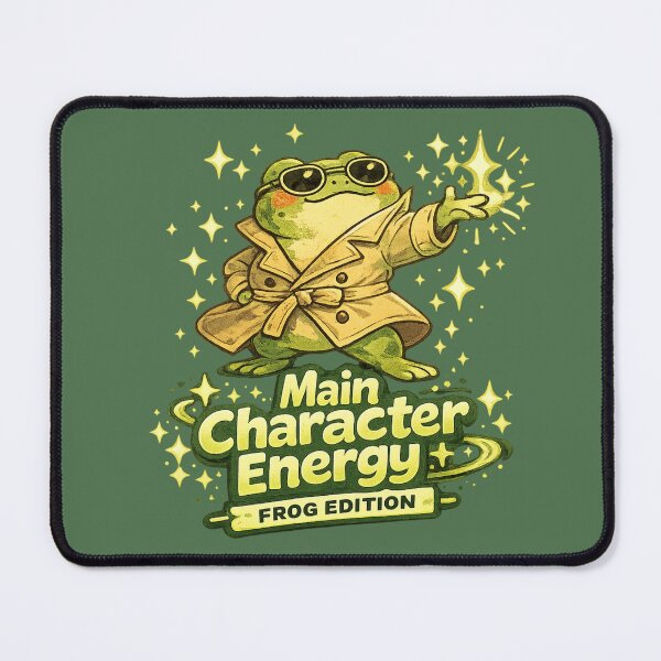 Item preview, Main Character Energy Frog Edition – Funny Confident Frog Art | Frog Humor Gift designed and sold by irfanshikh.