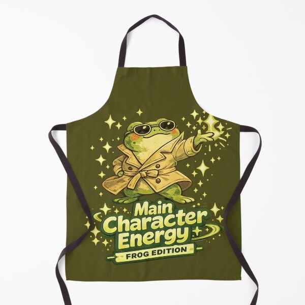 Item preview, Main Character Energy Frog Edition – Funny Confident Frog Art | Frog Humor Gift designed and sold by irfanshikh.
