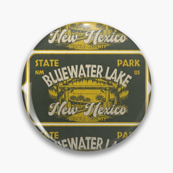 Item preview, Bluewater Lake State Park, Cibola County, New Mexico, badge design designed and sold by Wanderful-roads.