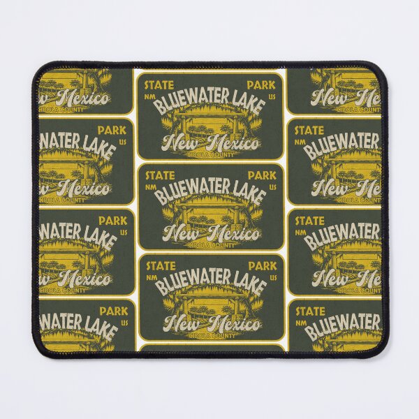 Item preview, Bluewater Lake State Park, Cibola County, New Mexico, badge design designed and sold by Wanderful-roads.