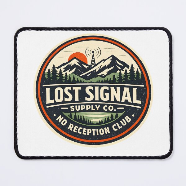 Item preview, Lost Signal Supply Co Vintage Hiking Graphic designed and sold by Naviora.