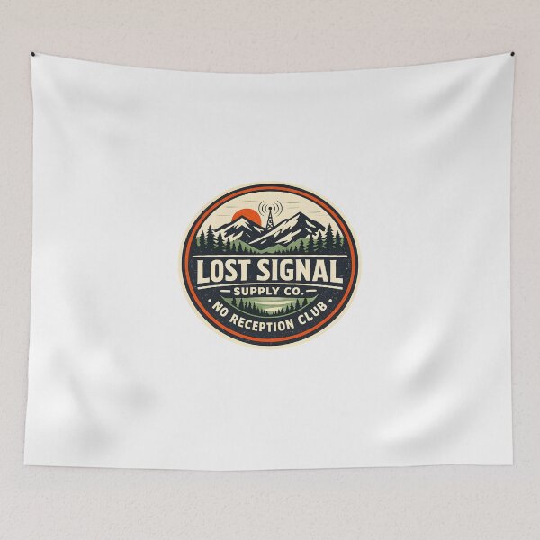 Item preview, Lost Signal Supply Co Vintage Hiking Graphic designed and sold by Naviora.