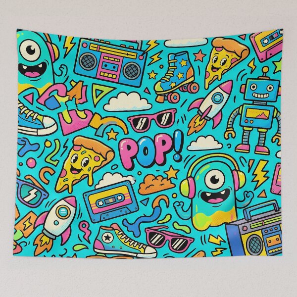 Item preview, Pop Art Colors Merging Reality Fantasy Artistic Expression designed and sold by ART ATTACK ZONE.