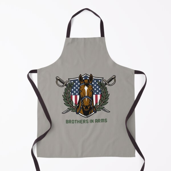 Item preview, The Sentinel's Companion: Army Horse Patriotic Memorial Day Badge designed and sold by ZUMERI.