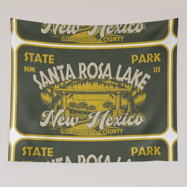 Item preview, Santa Rosa Lake State Park, Guadalupe County, New Mexico, badge design designed and sold by Wanderful-roads.