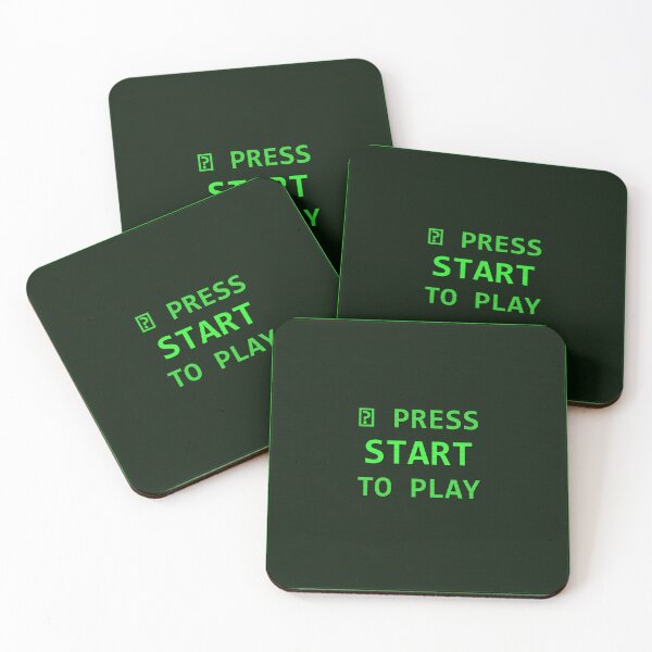 Item preview, Press start designed and sold by GamedropShop.