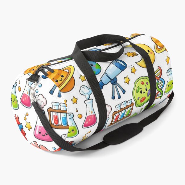 Item preview, Cute Kawaii Science Sticker Pattern - Funny Laboratory Doodles designed and sold by gokhanuzen.