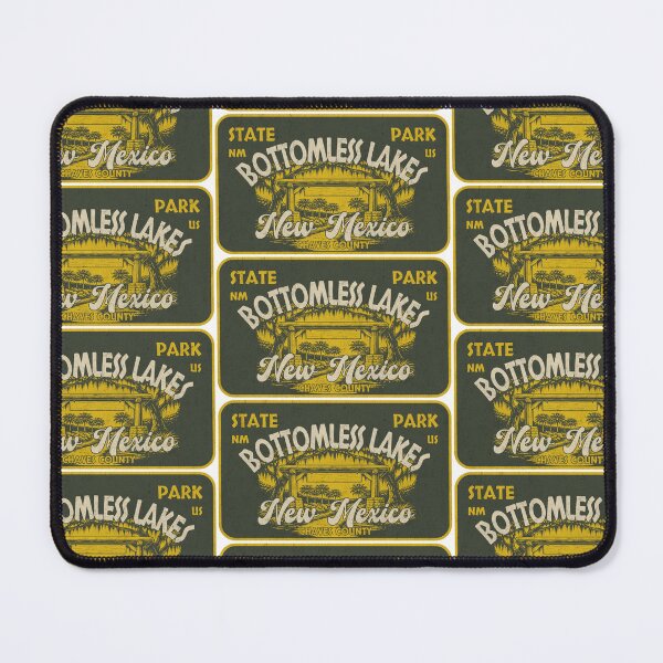 Item preview, Bottomless Lakes State Park, Chaves County, New Mexico, badge design designed and sold by Wanderful-roads.