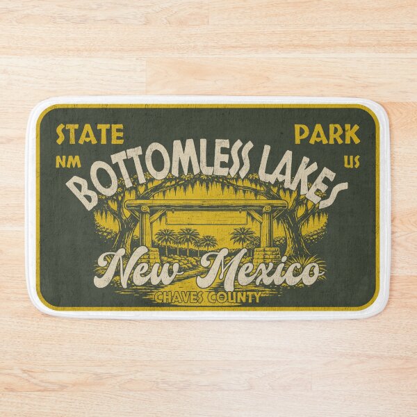 Item preview, Bottomless Lakes State Park, Chaves County, New Mexico, badge design designed and sold by Wanderful-roads.
