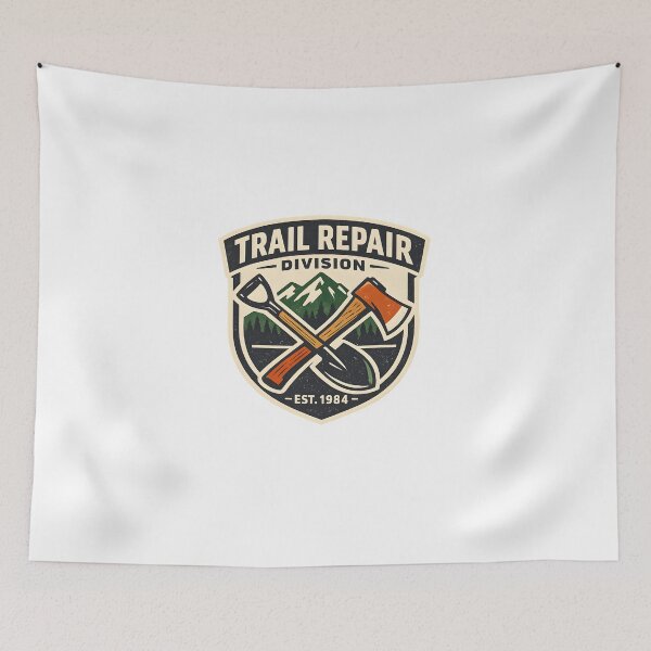 Item preview, Trail Repair Division Vintage Outdoor Design designed and sold by Naviora.