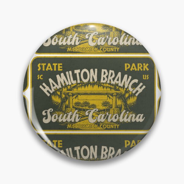 Item preview, Hamilton Branch State Park, McCormick County, South Carolina, badge design designed and sold by Wanderful-roads.