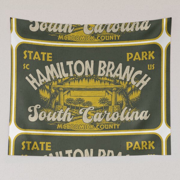 Item preview, Hamilton Branch State Park, McCormick County, South Carolina, badge design designed and sold by Wanderful-roads.