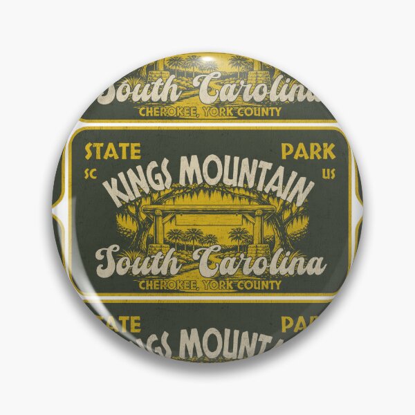 Item preview, Kings Mountain State Park, Cherokee, York County, South Carolina, badge design designed and sold by Wanderful-roads.