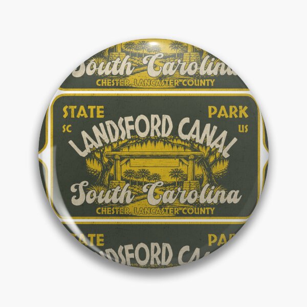 Item preview, Landsford Canal State Park, Chester, Lancaster County, South Carolina, badge design designed and sold by Wanderful-roads.