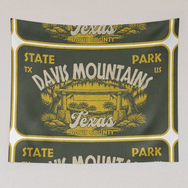 Item preview, Davis Mountains State Park, Davis County, Texas, badge design designed and sold by Wanderful-roads.