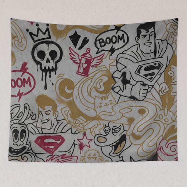 Item preview, Pop Art GraffitiMerging Reality Fantasy Artistic Expression designed and sold by ART ATTACK ZONE.