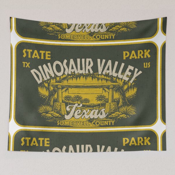 Item preview, Dinosaur Valley State Park, Somervell County, Texas, badge design designed and sold by Wanderful-roads.