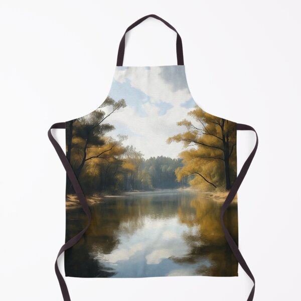 Item preview, Yellow Leaved Trees On a Lake designed and sold by Makitiadesigns.