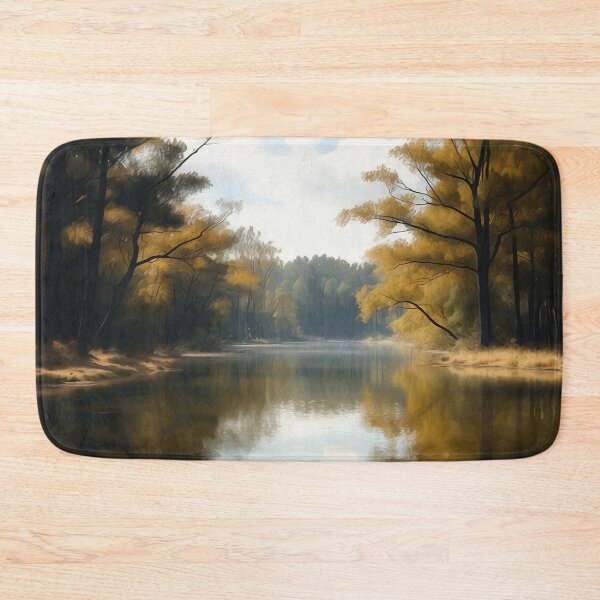 Item preview, Yellow Leaved Trees On a Lake designed and sold by Makitiadesigns.