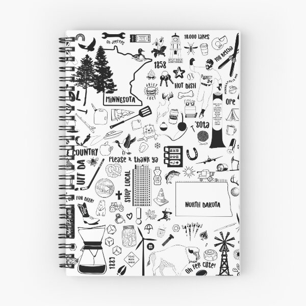 Item preview, North Dakota Minnesota Core Doodle designed and sold by Gracewagner18.